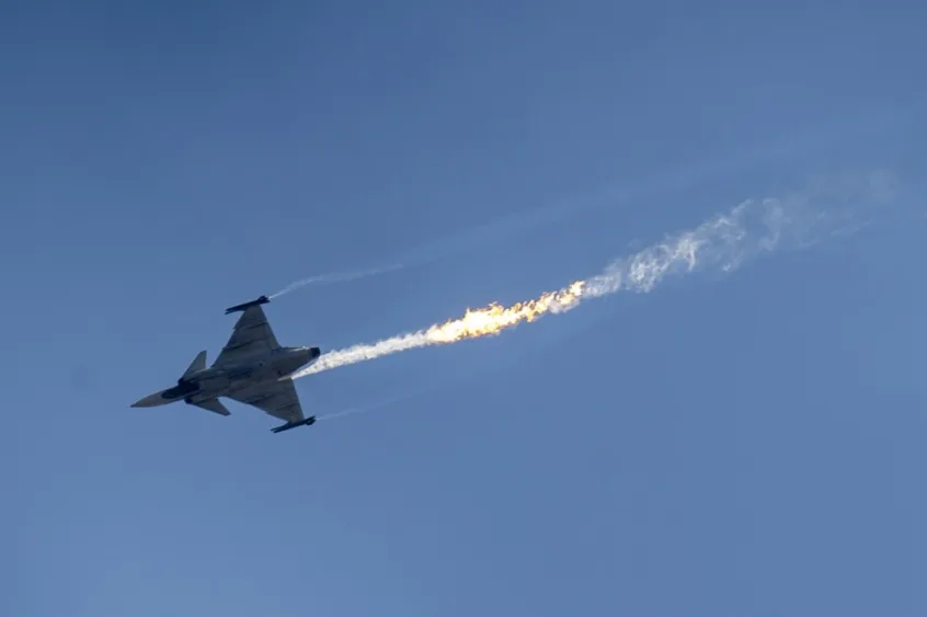 Hungarian Gripen Fighter Jet Crashes, Pilot Ejects Safely
