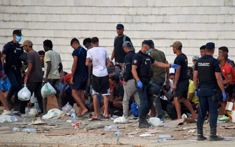 Two Islamic State jihadists arrested after migrant assault on Ceuta