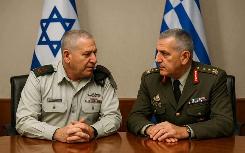 IDF Chief of Staff Holds Meeting With Greek Military Leader
