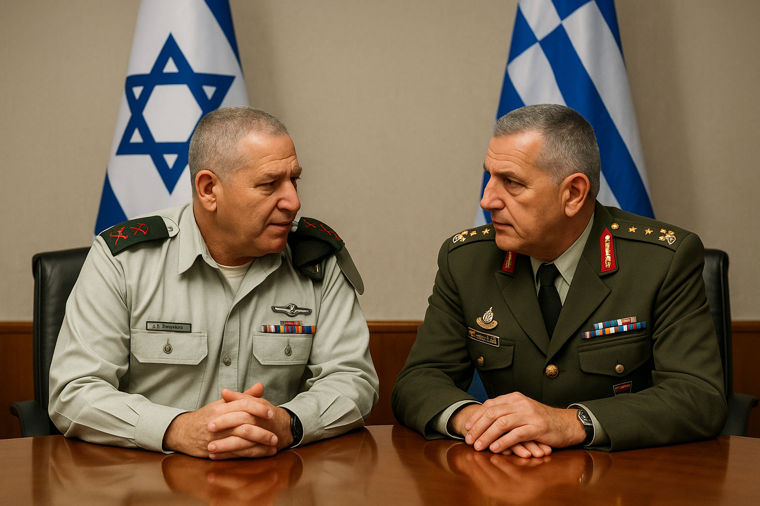 IDF Chief of Staff Holds Meeting With Greek Military Leader