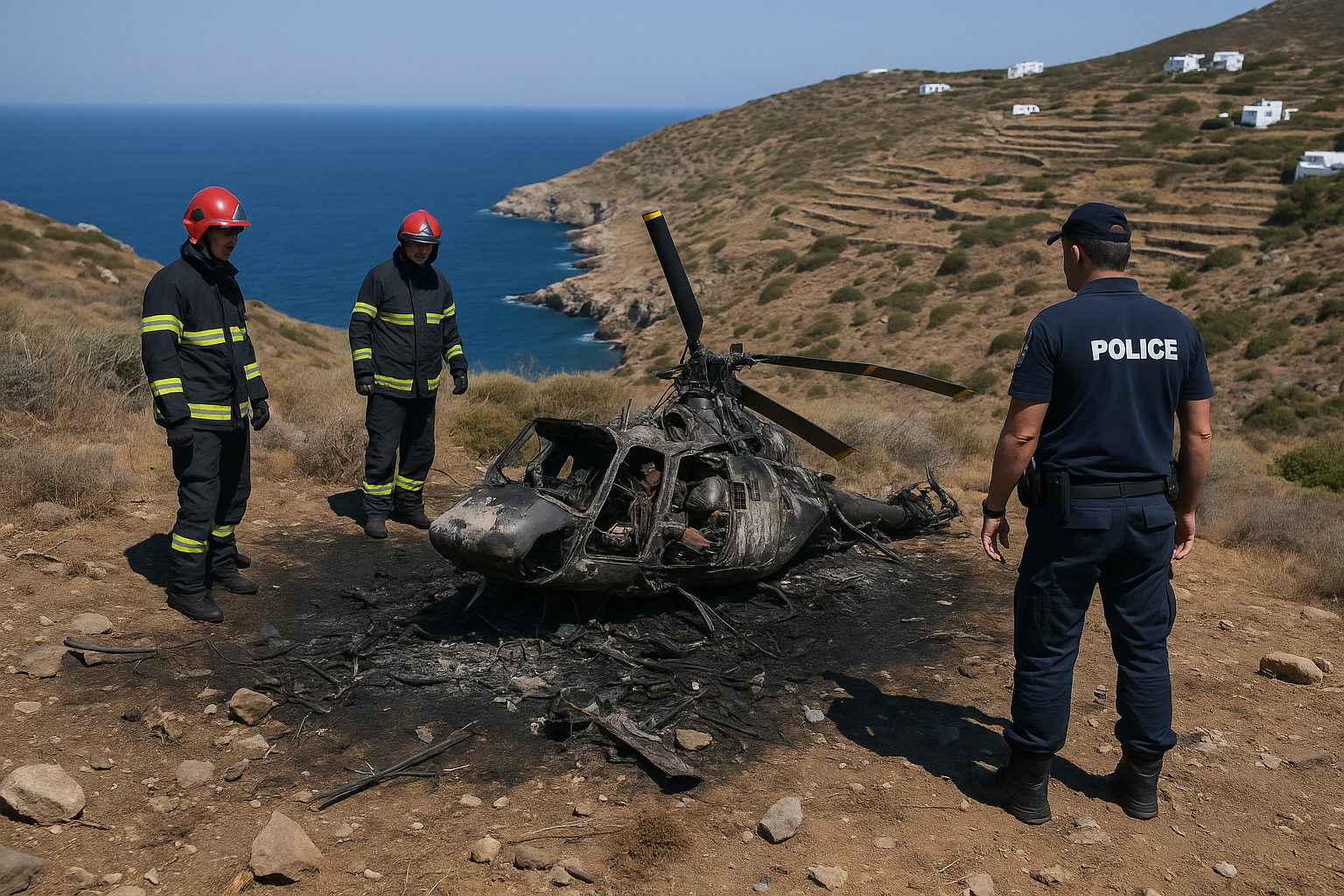 Three Dead After Helicopter Crash on Greek Island of Sifnos