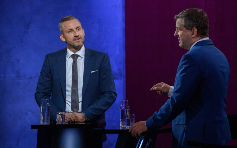 Schulze tries to corner AfD opponent Siegmund with extremism insinuations in MDR debate
