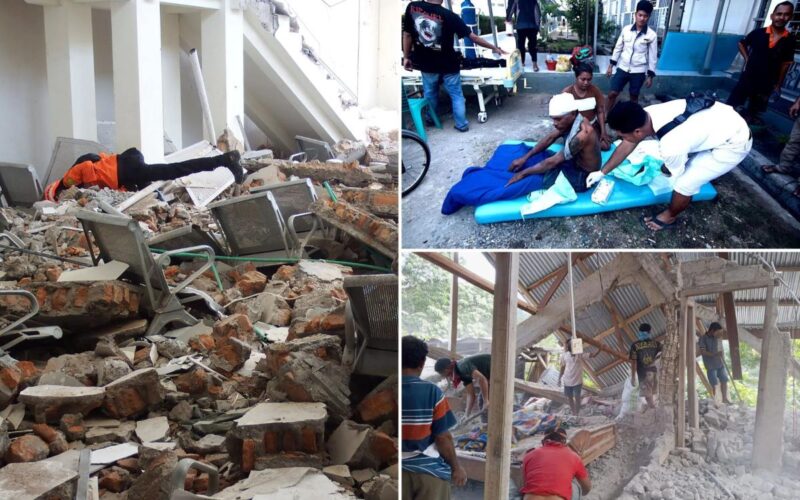 38 Dead as 7.7 Earthquake Topples Buildings in Indonesia