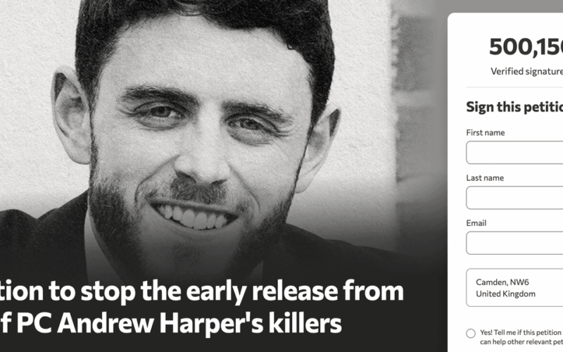 PC Harper Petition Hits 500K Urging Burnham Block Early Release