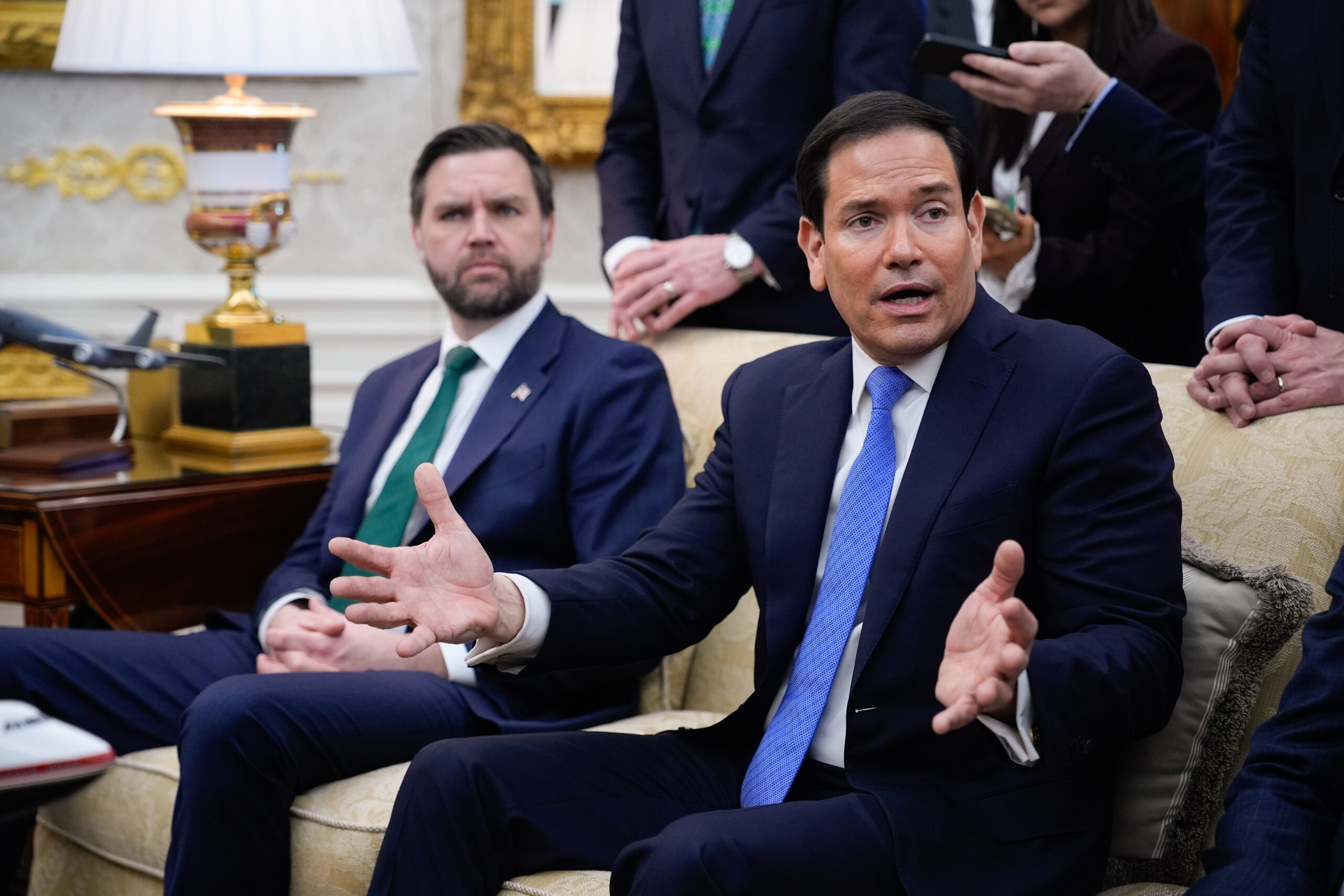 Verbündete Trumps und künftige Rivalen: JD Vance und Marco Rubio.