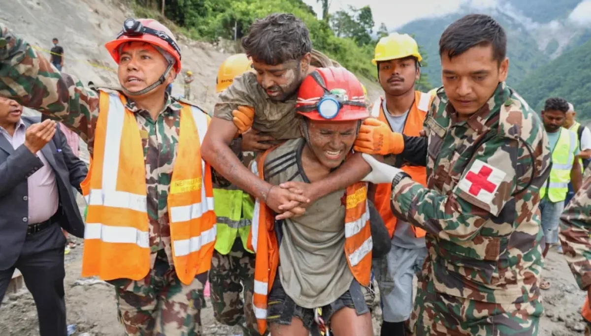 Two Workers Rescued Alive From Collapsed Nepal Tunnel