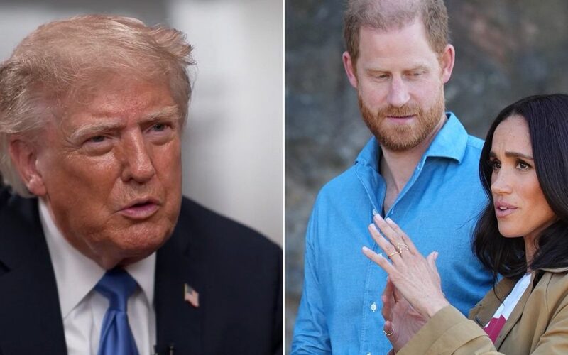 Trump Blasts Harry and Meghan Over Treatment of King Charles