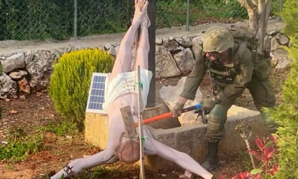 Horror as Christ Is “Crucified Again” by Israeli Army in Lebanon